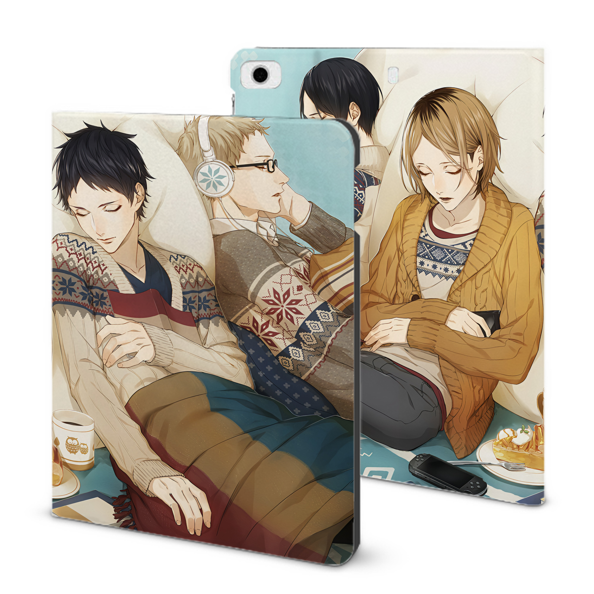 （画像用） ハイキュー!! Haikyu!! IPad ケース ブック型 PUレザー TPU 耐衝撃 軽量 薄型 ペン収納なし 全面保護 IPad 各モデル対応